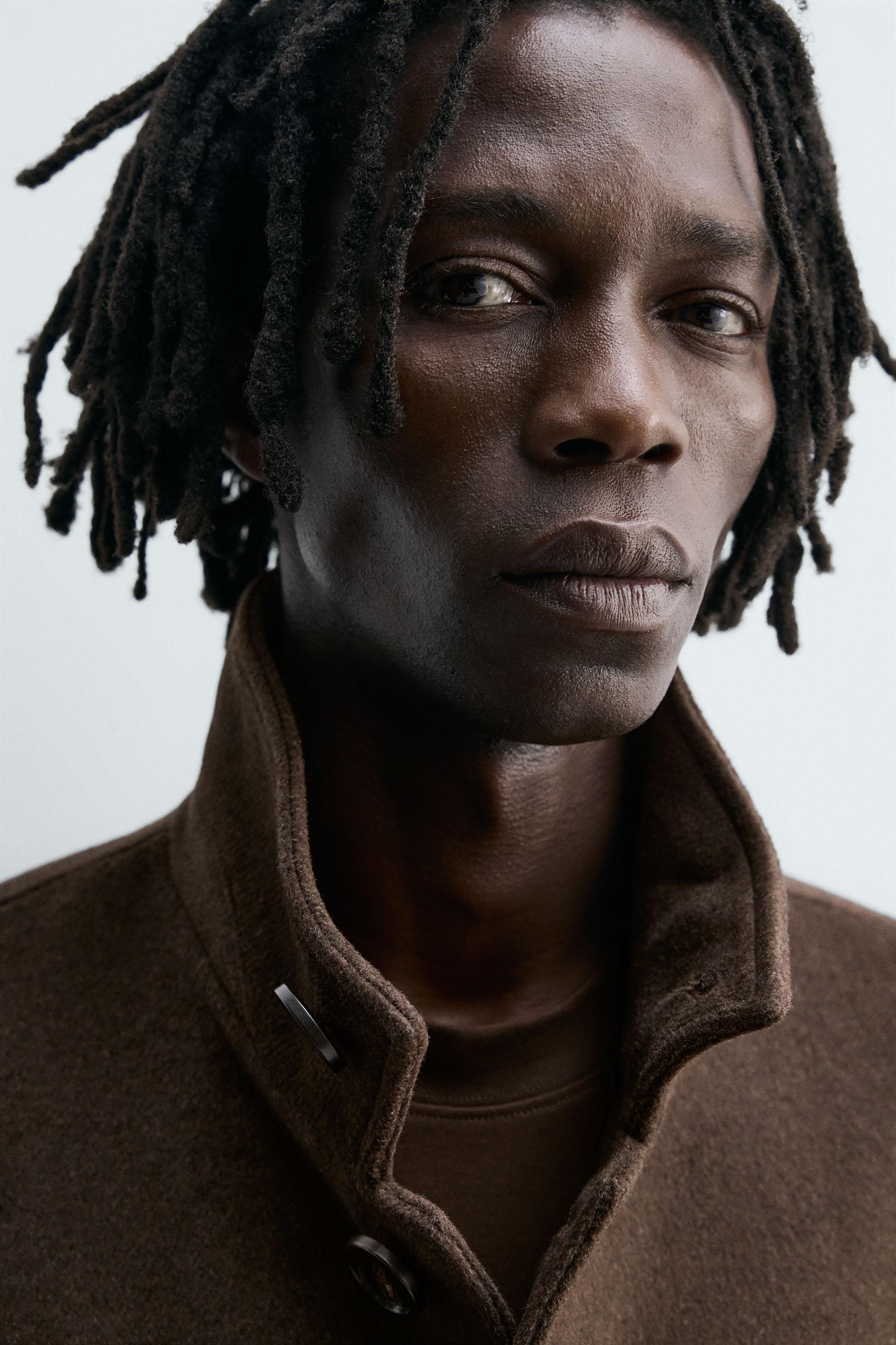 MANTEAU TEXTURÉ AVEC LAINE